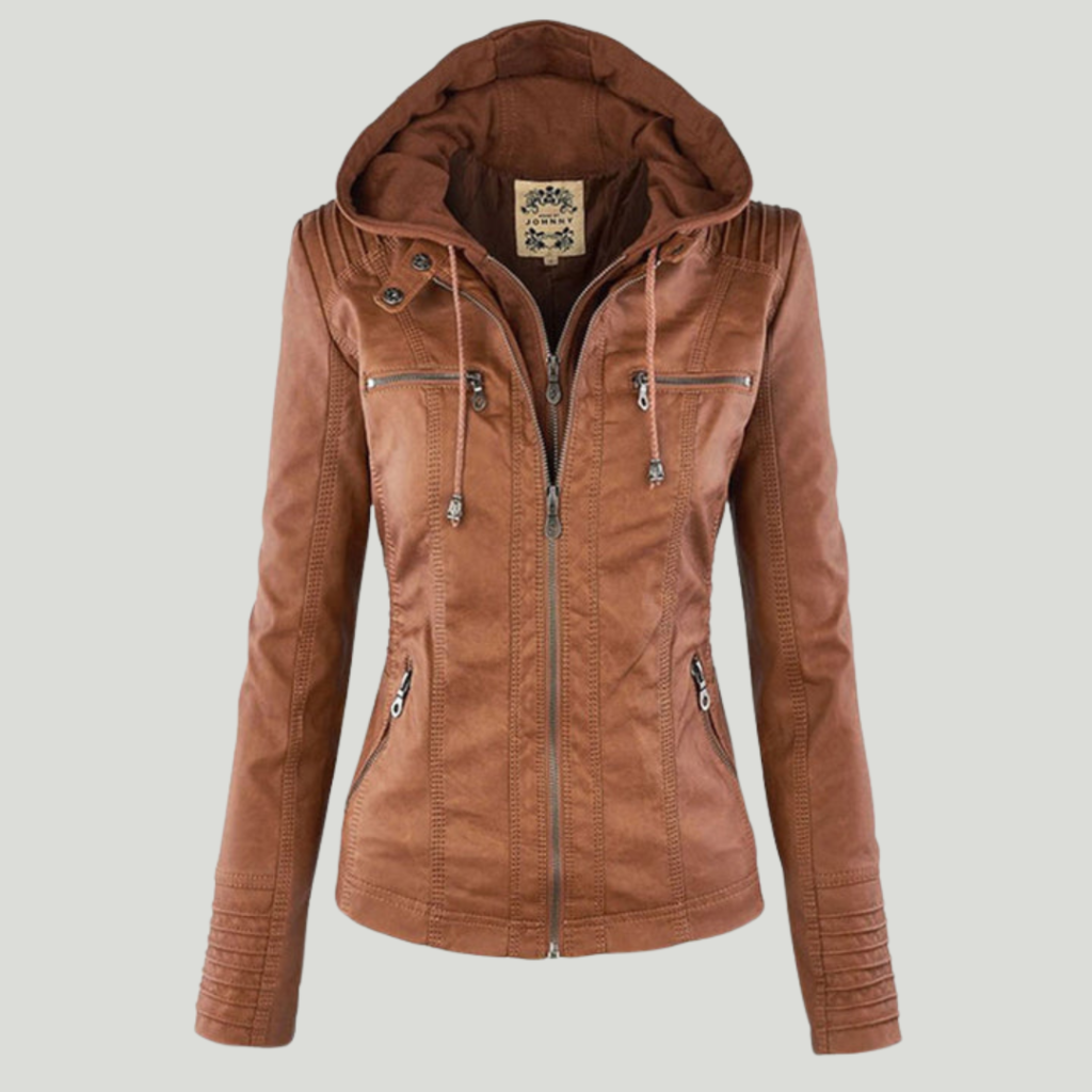 Aiana | Slim Fit Leather Jacket