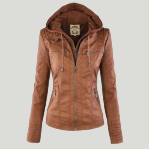 Aiana | Slim Fit Leather Jacket